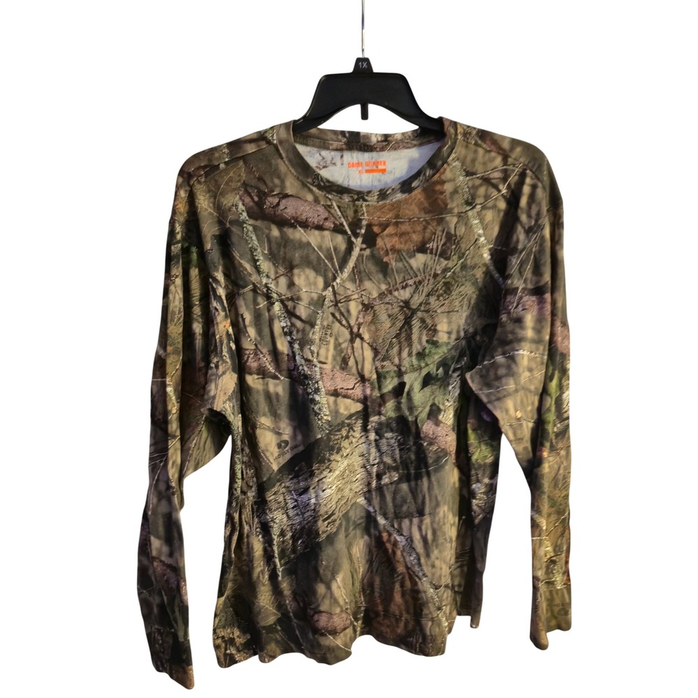 Game Winner Shirt Cotton Men XL Camo Mossy Oak Break-Up Country Hunting Fishing